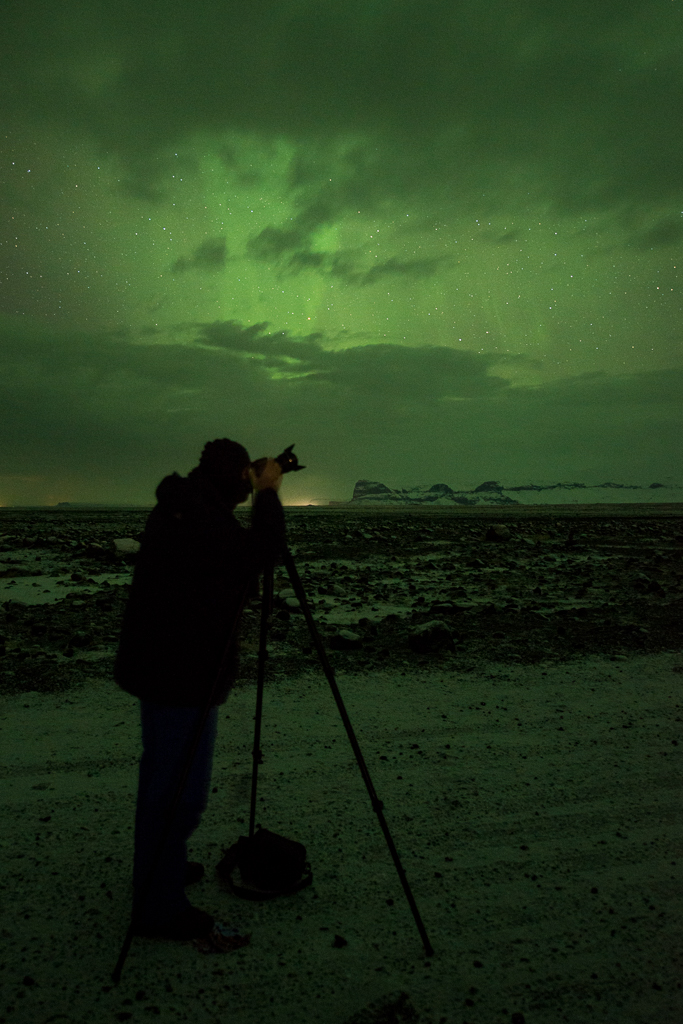 Soms sta je uren lang in de kou om het noorderlicht te fotograferen.