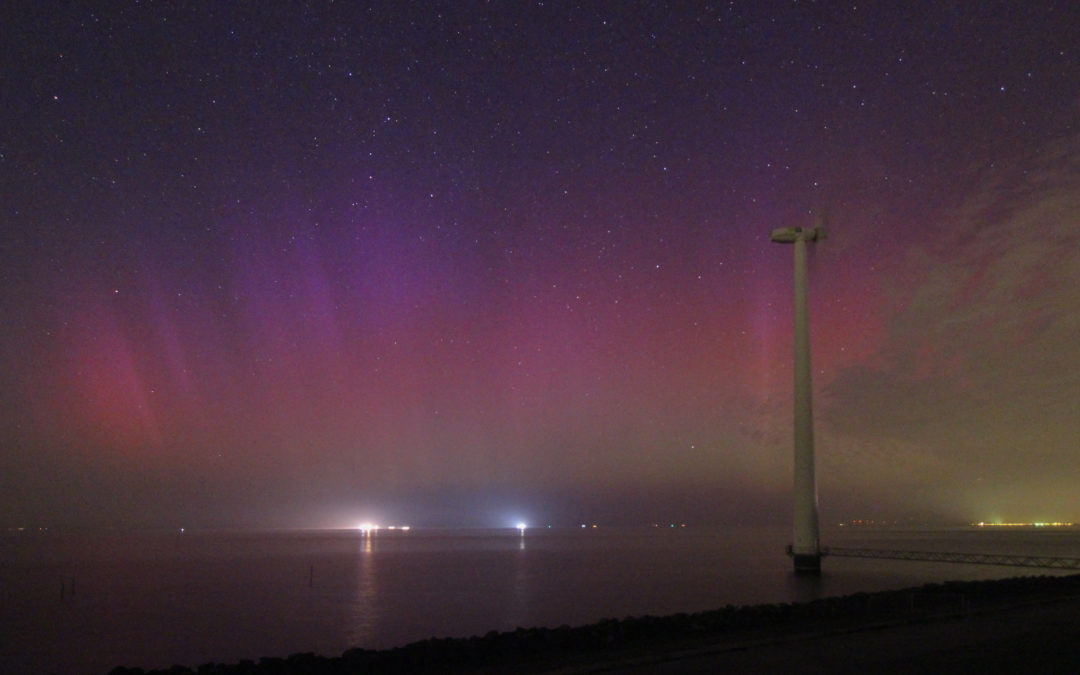 Kansje op noorderlicht vannacht in Noord-Nederland. Fotograaf: Roy Keeris